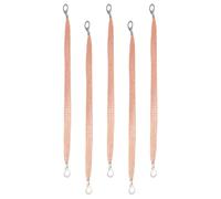 BETOOKY Kit 5pcs Câbles de Batterie en Cuivre Tresse de Mise la Terre pour Automobile et Marine Connexion Parallèle Installation Rapide Perte D'énergie