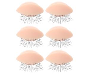 BETOOKY Kit de 3 Paires de Moules pour Paupières en Silicone Réutilisables, Accessoire Pratique pour Extension de Cils et Entraînement Maquillage des Yeux