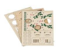 BETOOKY Labyrinthe Tunnel pour Hamster en Bois Naturel, Résistant aux Morsures, pour l'exercice Repos des Petits Animaux comme Souris et Hérissons