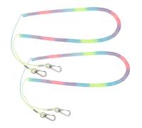 BETOOKY Lanière Rétractable pour Canne à Pêche avec Mousqueton en Acier Inoxydable, Corde Élastique Anti-Perte, 2pcs, Pêche Navigation