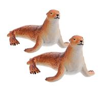BETOOKY Lot de 2 Décorations Aquarium en Résine Modèle Réaliste d'animal Marin Miniatures pour Décoration Créative de Bureau et Maison