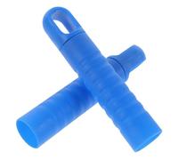BETOOKY Lot de 2 Embouts de Remplacement pour Manche de Balai à Franges Diamètre 25 Mm, Poignée Bleue Trou Anti-dérapant, Accessoires Pratiques pour Nettoyage Domestique et Serpillère