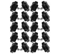 BETOOKY Lot de 20 vis hexagonales en plastique en forme d'étoile de 0,6 cm à 12 - Poignées de rechange filetées pour l'entretien industriel, le travail du bois et les projets extérieurs