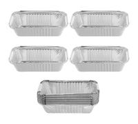 BETOOKY Lot de 25 Boîtes Repas en Aluminium pour Barbecue Jetable, Maintien Chaud et Fraîcheur des Aliments, pour Parties et Repas en Extérieur