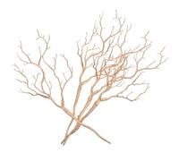BETOOKY Lot de 4 Branches Décoratives Dorées en Plastique Imitation Bois de Cerf, Brindilles Torsadées Hautes pour Décoration Intérieure, Vase et Fêtes de Noël