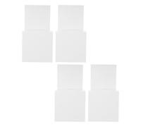 BETOOKY Lot de 4 Urnes Électorales en Papier Blanc Réutilisables, Boîtes à Billets Robustes et Simples pour Rangement de Tickets, pour Réunions Annuelles et Événements