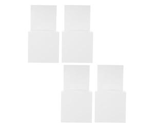 BETOOKY Lot de 4 Urnes Électorales en Papier Blanc Réutilisables, Boîtes à Billets Robustes et Simples pour Rangement de Tickets, pour Réunions Annuelles et Événements