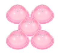 BETOOKY Lot de 5 Bouchons en Plastique Rose pour Tube de Cage à Hamster, Accessoires DIY pour Labyrinthes et Tunnels, Compatibles Petits Rongeurs, Faciles à Monter et Sécurisés