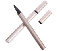 BETOOKY Lot de 5 Tubes D'eyeliner Liquide Vides 1 Ml Rechargeables, Flacons D'eyeliner Faits Maison en Plastique Léger, Applicateurs D'eyeliner Liquide Dorés Mats, pour Maquillage Yeux