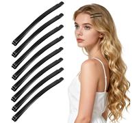 BETOOKY Lot de 50 Barrettes en Métal Noires pour Cheveux, Pinces à Cheveux Simples et Classiques pour Femmes, Accessoires DIY pour Coiffures Gym