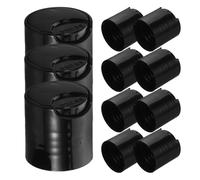 BETOOKY Lot de 50 Bouchons de Rechange Noirs en PP pour Bouteilles Distributeur à Pompe, Couvercle Plat en Plastique pour Dosage Précis et Contrôlé