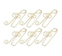 BETOOKY Lot de 50 Trombones en Acier au Carbone Forme Notes de Musique Dorées, Pinces à Papier Décoratives pour Bureau et École, Marque-pages Métalliques Originaux et Pratiques