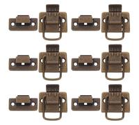 BETOOKY Lot de 6 Loquets à Bascule en Fer pour Boîte à Outils et Coffret en Bois, Design Rétro, Solide avec Ouverture et Fermeture Fluides, pour Décoration Maison