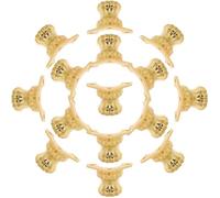 BETOOKY Lot de de Meubles Vintage en Alliage de Zinc Or, Support Stable et Protection du Sol, pour Tables Basses et Armoires en Bois Salons de Thé ou Galeries