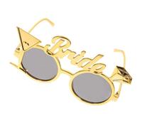 BETOOKY Lunettes de Mariée pour Bachelorette Party Accessoire Déco et Photo Fête de Célibataire Modèle Or pour Mariage et Cadeau Enterrement de Jeune Fille