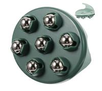 BETOOKY Masseur Manuel de Points D’acupuncture Réutilisable, Rouleau de Massage Compact en Acier Vert, Appareil pour Soulagement Musculaire du Dos, Jambes et Pieds, Outil de Massage