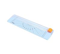 BETOOKY Massicot A4 Manuel en Plastique Bleu Facile à Utiliser sans Risque, Coupe-linéaire Compact pour Bureau, pour Découpe de Photos et Scrapbooking