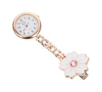 BETOOKY Montre de Poche médicale à Clip en Alliage de Zinc, Design créatif en Forme de Fleur, adaptée pour infirmières et Aides-soignantes