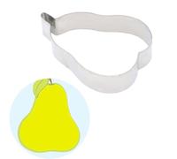 BETOOKY Moules à Gâteau Forme Poire Lot de 3 en Acier Inoxydable Anti-rouille Maintien Forme Argenté pour Pâtisserie Maison DIY