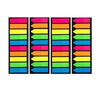 BETOOKY Onglets de Livre Adhésifs Transparents en Pet, Marque-pages Multifonctions Faciles à Transporter, 4 Pièces 200 Feuilles, pour Étude et École