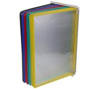 BETOOKY Organisateur Mural de Dossiers A4 20 Pages en Fer et Pvc, Installation Facile, Design Moderne pour Usage Quotidien et Salles D'exposition Couleur Aléatoire
