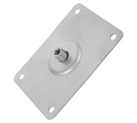 BETOOKY Pad D'échantillon de Batterie Support de Pad de Batterie Haut en Métal Argenté Style Rectangle Encastré Courbé Pieds Antidérapants Maison