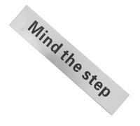 BETOOKY Panneau de Sécurité Mind The Step Haute Visibilité Avertissement pour Marches Installation Facile Signalisation de Précaution Intérieure et Extérieure Panneau Avertissement