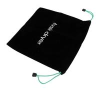BETOOKY Paquet pour Sèche-cheveux en Tissu Noir Léger Cordon de Serrage Facile à Utiliser pour Rangement la Maison Voyage