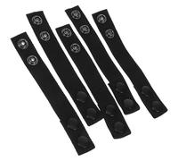 BETOOKY Passants de Ceinture Tactiques Robustes et Réutilisables 5pcs en Nylon Noir Boucle en Alliage de Zinc pour Activités de Plein Air et Randonnée