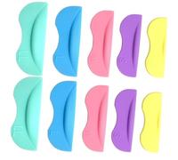 BETOOKY Patchs en Silicone Réutilisables pour Rehaussement de Cils - 5 Paires Colorées - Coussinets pour Permanente de Cils Confortables et Solide - Accessoires Professionnels pour Salon
