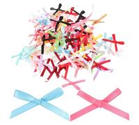 BETOOKY Petits Nœuds Décoration Festive en Polyester Lot de 500 Finition Soignée, Résistants à l'usure pour Emballage Présents pour Fêtes et Restaurants