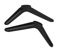 BETOOKY Pied de Support pour Téléviseur en PP Noir avec Vis, Installation Facile et Support Solide, Adapté pour Salon et Chambre, 1 Paire