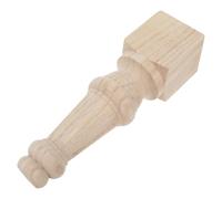 BETOOKY Pied de Table en Bois Massif Détails Sculptés de Style Européen, Forme Carrée Support Solide pour Chaise et Ottomane, pour Espace Salle à Manger