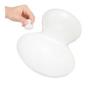 BETOOKY Pierre de Massage Masseur de Jade aux Champignons en Verre Blanc Améliorant la Circulation Points de Déclenchement pour Visage pour Soins Visage