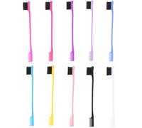 BETOOKY Pinceaux à Sourcils Multifonctions Couleur Aléatoire en ABS Lot de 10 pour Dessiner et Coiffer les Sourcils Facilement Double Embout Brosse et Peigne