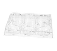 BETOOKY Plaque de Culture Cellulaire de Laboratoire Couvercle, 6 Puits en Mousse Blanche Offrant un Environnement Croissance Cellulaire en Laboratoire