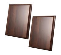 BETOOKY Plaques de Trophée en Bois Massif 2pcs pour Personnalisation Diy, Finition Brute, Dimensions 25x20 Cm, pour Compétitions Académiques et Événements D'entreprise