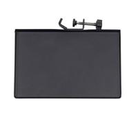 BETOOKY Plateau Accessoire Pince pour Support Microphone Noir Plateau de Rangement Clip Sécurisé pour Studio Scène Broadcast et Bar Anti-chute avec Bord Relevé