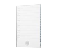 BETOOKY Plateau en Verre pour Extensions de Cils 15x10 Cm - Palette D'extensions de Cils Professionnelle, Porte-verres Transparent Grand Format, Outil Pratique pour Pose et Rehaussement