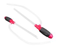 BETOOKY Pompe à Siphon Manuelle pour Transfert D’huile ’eau, Grosse Taille, Plastique Gris, Lot de 2 Pièces, Outil Portable pour Vidange et Extraction de Carburant Voiture