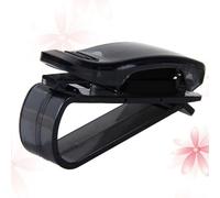 BETOOKY Porte-lunettes de Soleil 2 Pcs pour Voiture en Abs Noir Clip Pare-soleil Solide, Support Sécurisé Accessoire Pratique pour Voiture pour Lunettes et Tickets