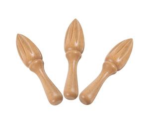 BETOOKY Presse-agrumes Manuel en Bois Naturel 3pcs Poignée Solide et Légère pour Jus de Citron Rapide Cuisine ou Occasions Festives