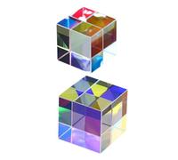 BETOOKY Prismes Optiques de Cube en Miroir Design Unique 2pcs pour Expérience Physique Faciles à Transporter et Décoration Extérieure