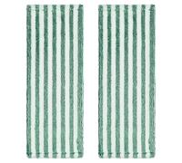 BETOOKY Recharge Microfibre Balai Plat 2 Pièces Vert Foncé, Lingettes Lavables Réutilisables, Absorbantes pour Nettoyage Sec et Humide, Compatibles avec Balais à Plat, Entretien Sols