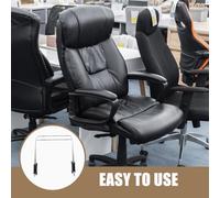 BETOOKY Repose-Pieds Ergonomique pour Chaise de Bureau Réglable 37 Cm en Acier Inoxydable et Fer, Support Pratique sous Bureau pour Chaise Gaming et Maison, Coussin Antidérapant