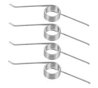 BETOOKY Ressort de Torsion pour Couvercle de Poubelle, Lot de 4 Pièces, Dimensions 0,9 X 7 Mm, Angle 115°, Acier Inoxydable, Accessoire de Remplacement pour Mécanisme de