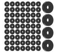 BETOOKY Rondelles Anti-vibrations en Caoutchouc Noir 50pcs Amortisseurs O Forme 20mm Od X 6mm Id X 5mm Épaisseur pour Machines et Équipements Maintenance Industrielle