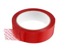 BETOOKY Ruban Adhésif de Sécurité Inviolable Tamper Evident Tape Anti-fraude Rouge Adhésif Haute Adhérence pour Protection Colis et Prévention Ouverture Non Autorisée