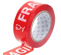 BETOOKY Ruban Adhésif Rouge Qui Ne S'efface Pas pour Emballage Fragile Plastique Solide, Texte Clair pour Expédition Sécurisée et des Colis