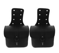 BETOOKY Sacoche pour Moto Étanche en PU Noir, Paire de Sacoches Latérales Pratiques pour Protéger Vos Effets Lors Déplacements à Moto